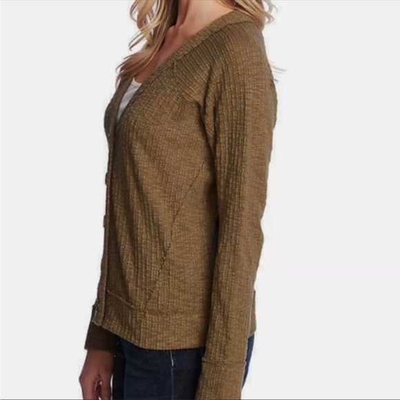 TWO By Vince Camuto V-Neck Button Down Soft Textured Cardigan Size Large - Picture 2 of 6